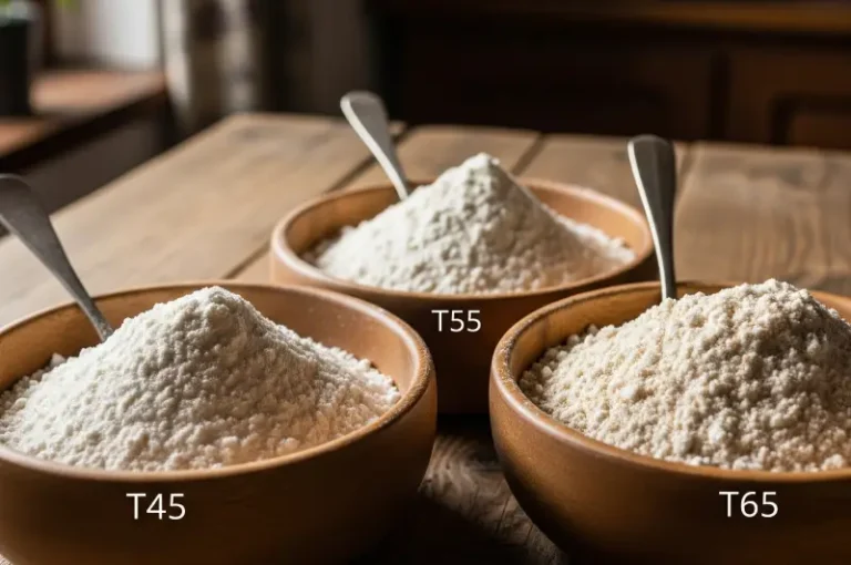 Types de farines T45 T55 T65