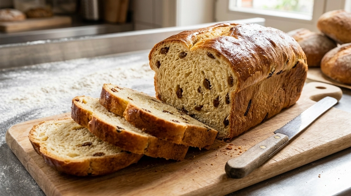 Un pain cramique garnis